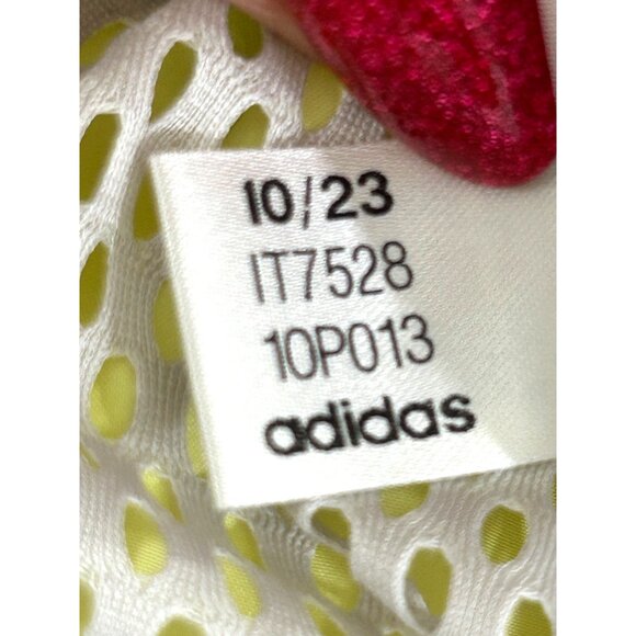 Adidas Stella McCartney Track Top S Oversized Grey Yellow Tan Zip Drawcords Logo - Picture 8 of 16